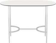 White Arc Bar Table - Oblong